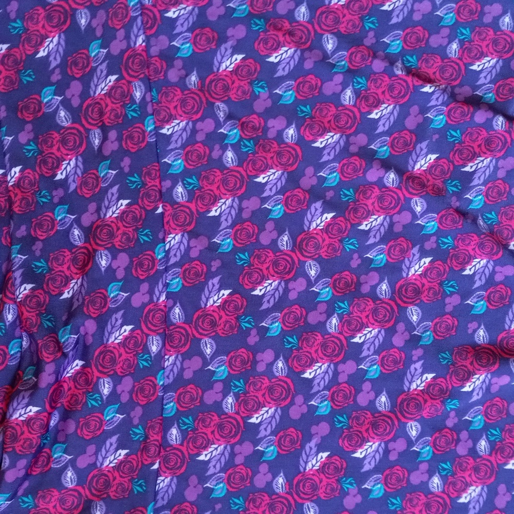 LuLaRoe Purple Floral Maxi Skirt - Picture 2 of 9